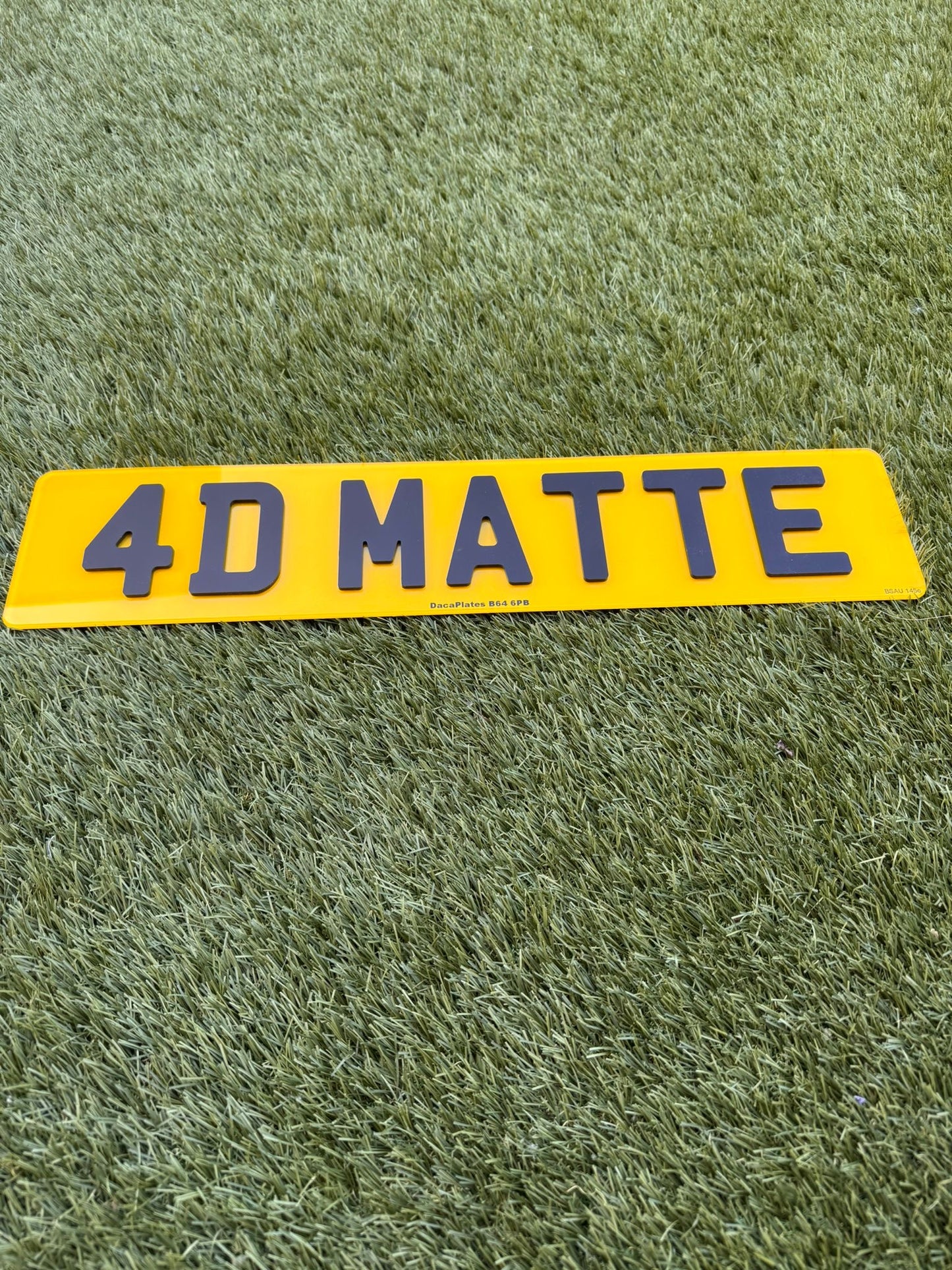 4D Matte Car Number Plates