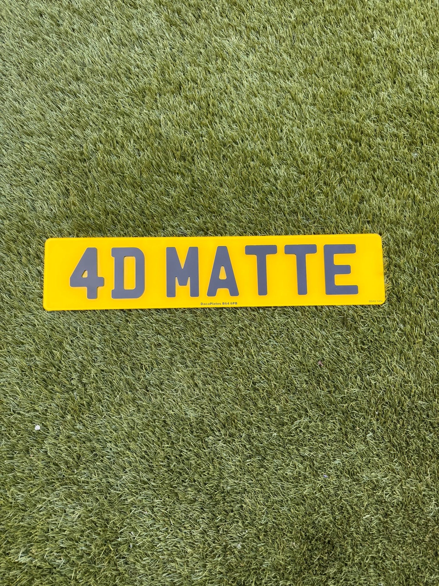 4D Matte Car Number Plates