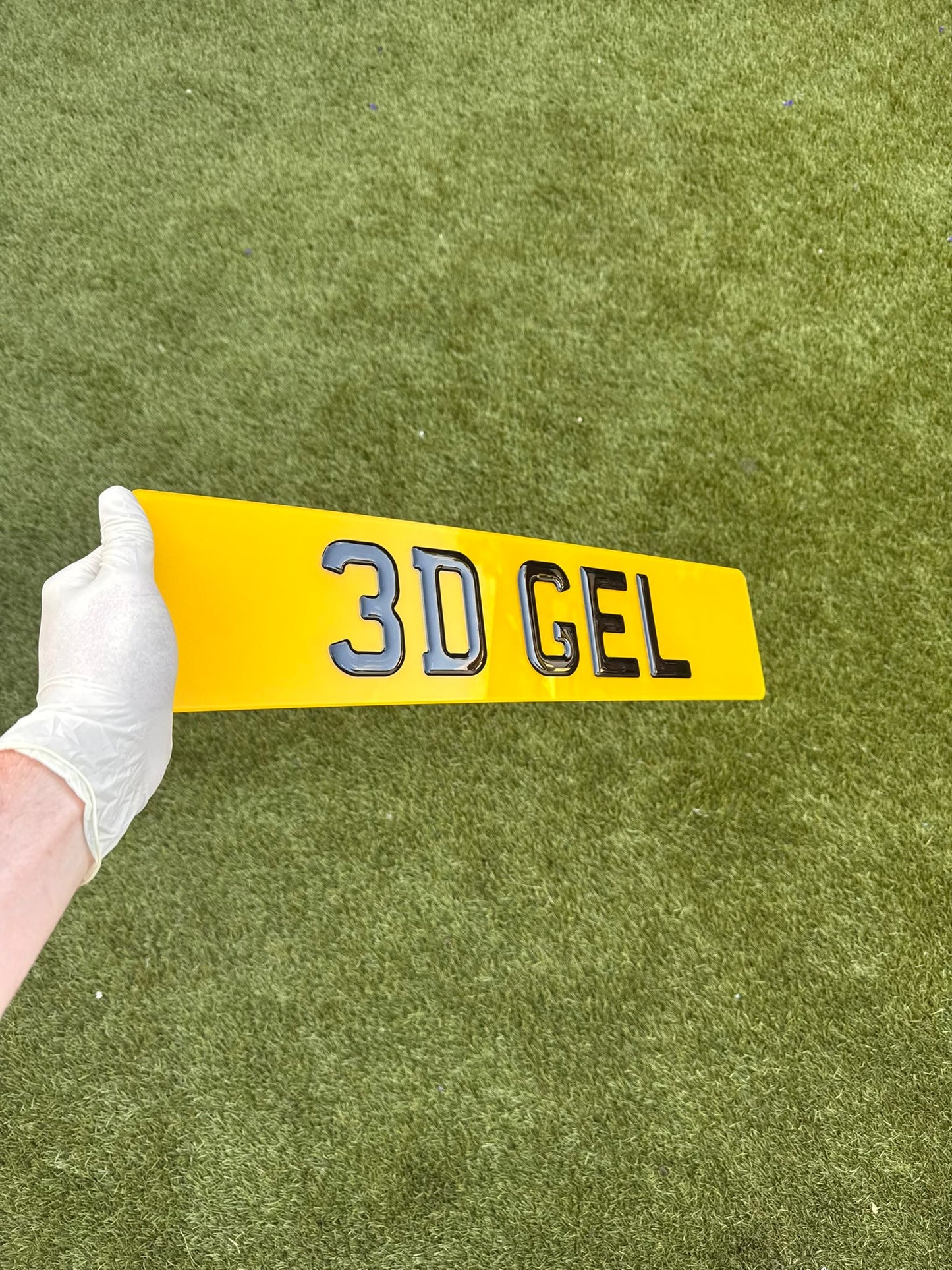 3D Gel Car Number Plate