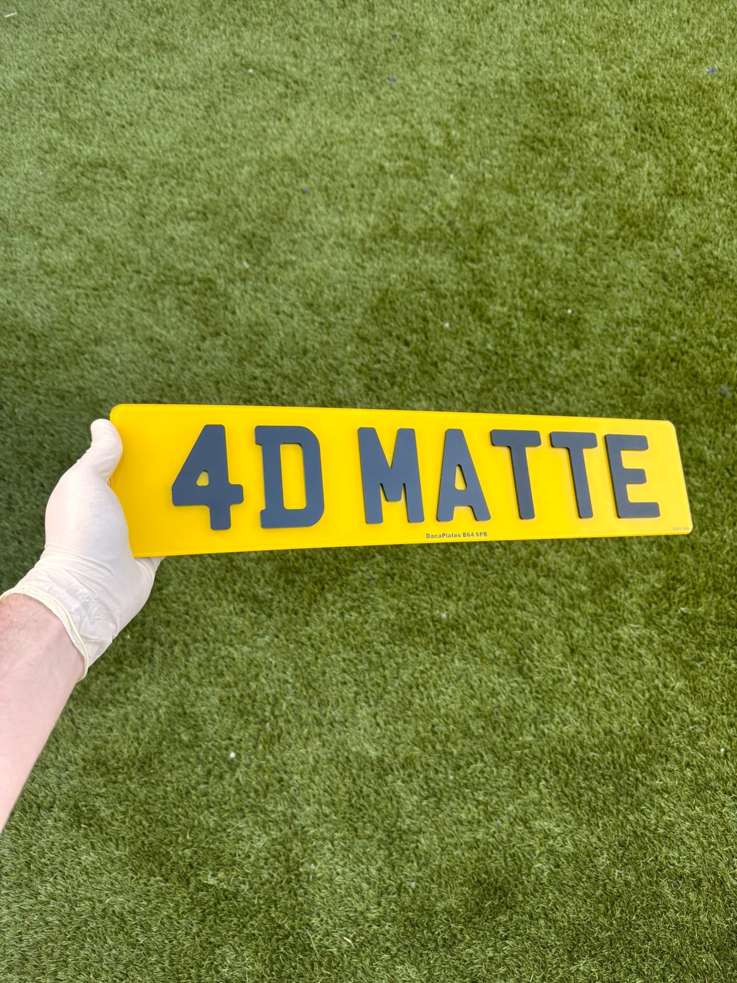 4D Matte Car Number Plates