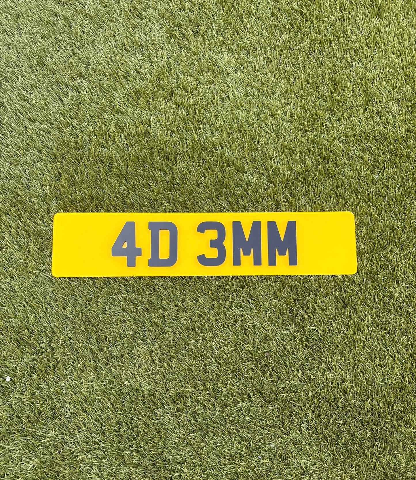 4D 3MM/5MM Car Number Plate