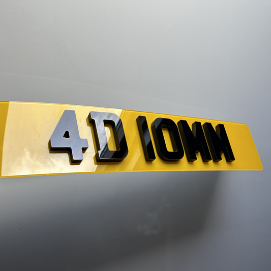 4D 10MM Car Plate