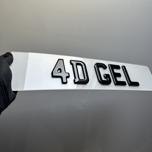 4D GEL [Gloss] Car Plates